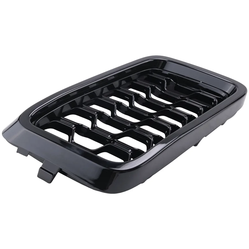 

Authentic Black Car Front Insert Mesh Grille Decoration Cover Front Radiator Inlet Grill Trim For Jeep Cherokee 2019 2020 2021