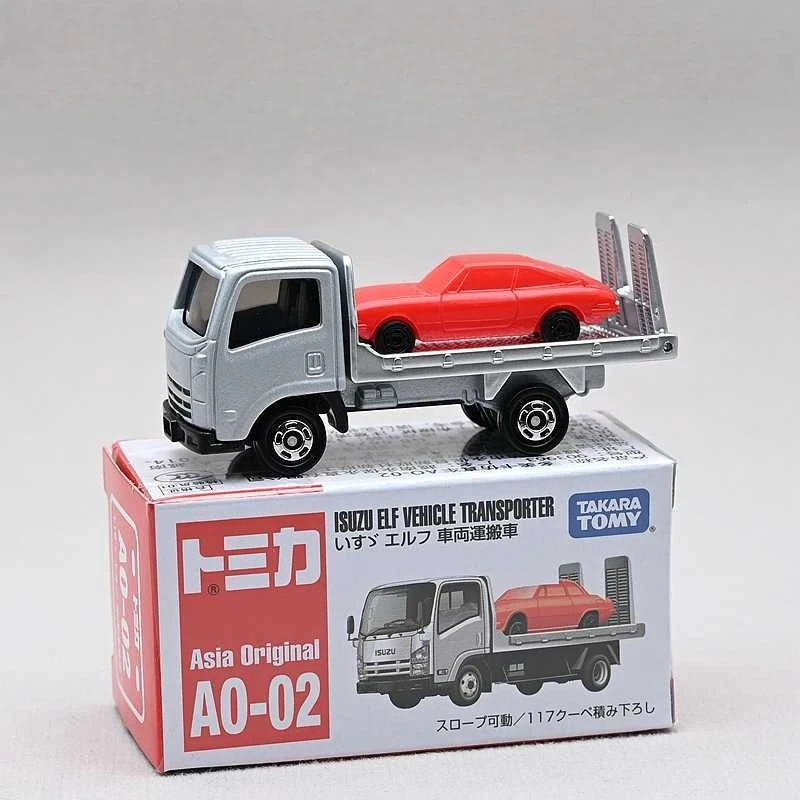 

Игрушечная модель грузовика Isuzu ELF AO02 от TAKARA TOMY, литая под давлением, из сплава, миниатюрная машинка для детей