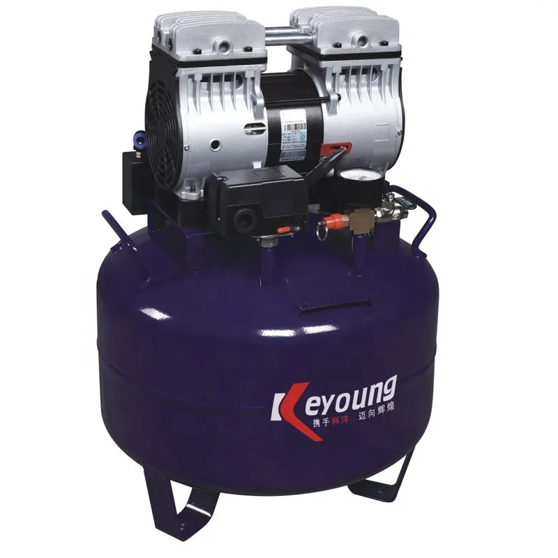 32L High Quality Portable 100% Oil Free Piston denti-stry Vertical Air Compressor Silent 220V Air Compressor For de-tal