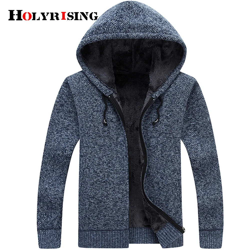 

Holyrising Men Cardigan Casual Sweaters Thicken Outwear Warm Busos Para Hombre Male Hooded Clothing 5 Colours 18313-5