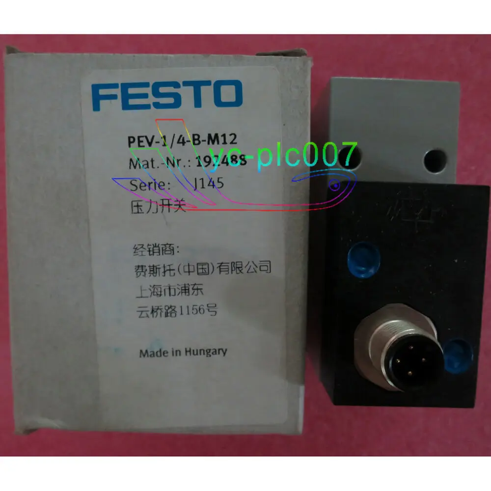 Festo PEV-1/4-B-M12 192488 Pressure Switch New One Free Shipping PEV1/4BM12