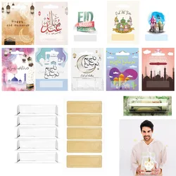 Eid Money Holder Ornaments for Gifting Cash Unique Designs of Money Gift Card with Plastic Cover for Christma Muslim holidays
