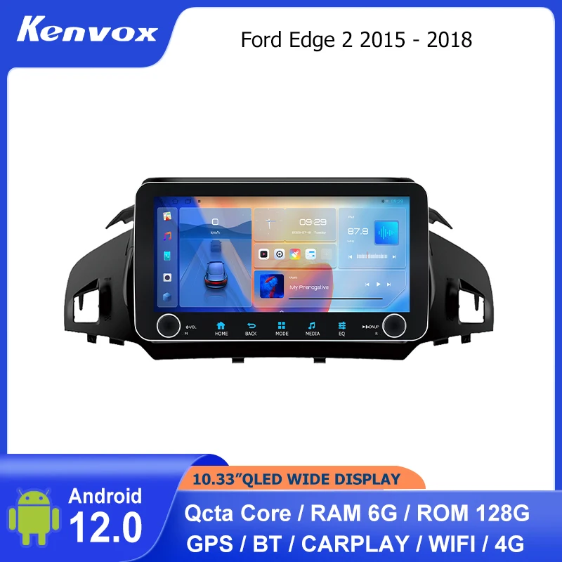 

10.33"WIDE QLED Android Car radio For Ford Escape Kuga c-max 2 2013-2016 Multimedia GPS Navigation Autoradio video head unit