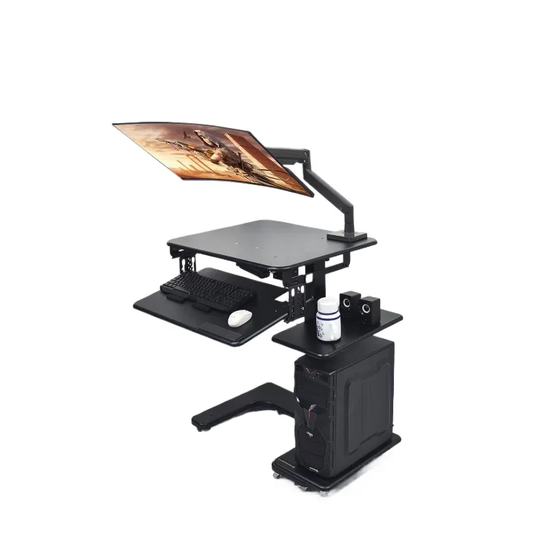 

Laptop desktop computer desk, cross-bedside lift lazy table, cockpit suspension bracket