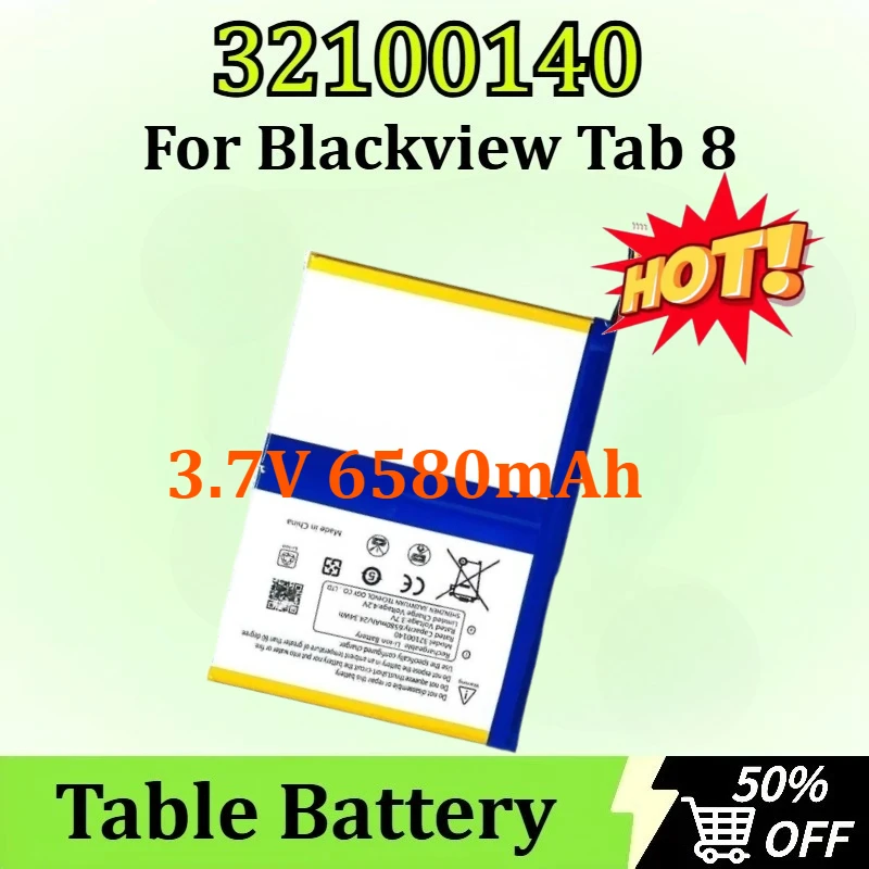 

32100140 3.7V 6580mAh Replacement Table Battery for Blackview Tab 8 Newly upgraded Rechargeable High-Capacity