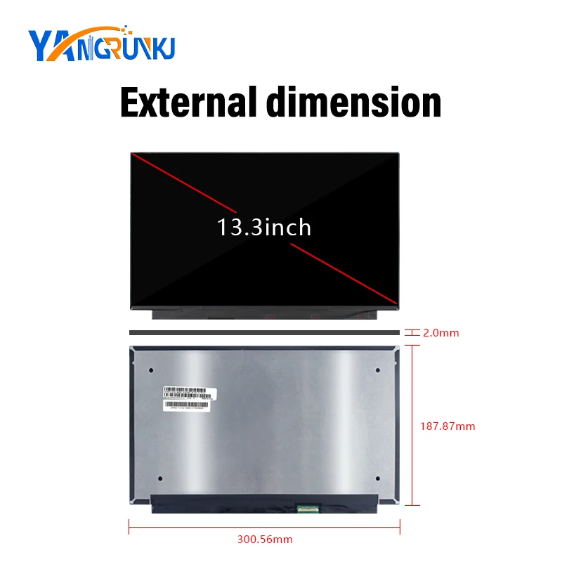 13.3 Inch LCD M133NWFC R3 1920x1080 eDP30Pin Glossy IPS Panel For laptop replacement portable monitor DIY
