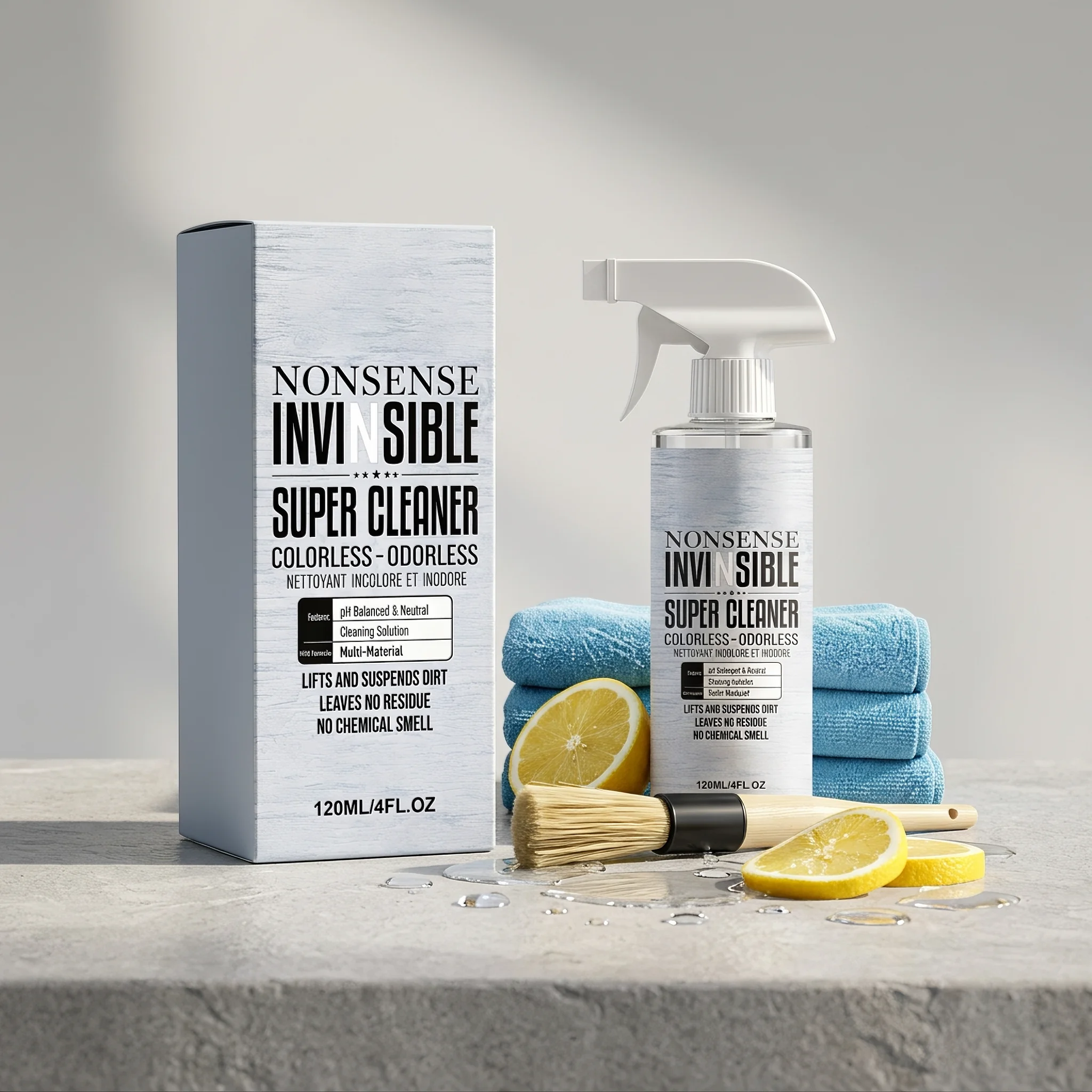 Car Cleaning Spray Dissolve Grime Stain Elimination Anti‑dust Adhesion Interior Renovation Multi Purpose Car Maintenance Agent