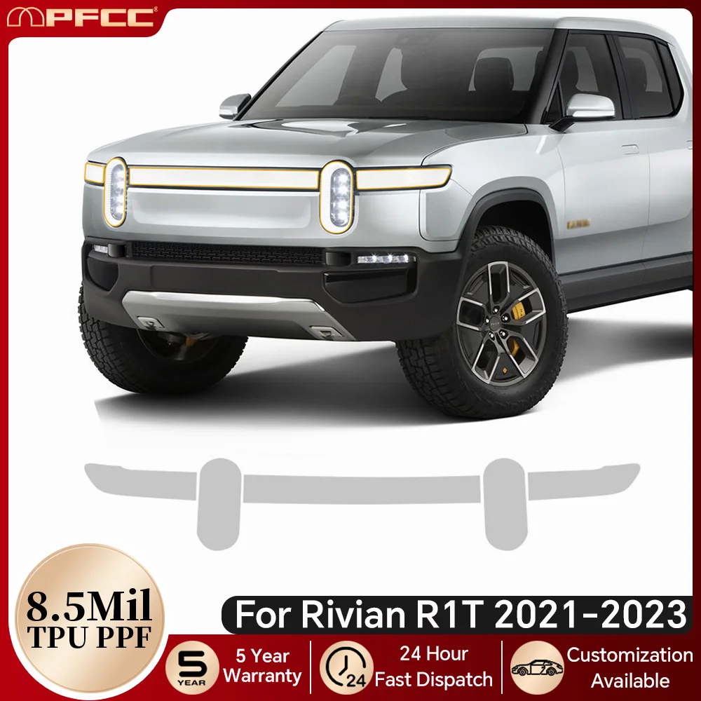 

For Rivian R1T 2021 2022 2023 Headlight Rearview TPU Paint Protective Film Pre-cut PPF Clear Bra Anti-scratch Invisible Cover