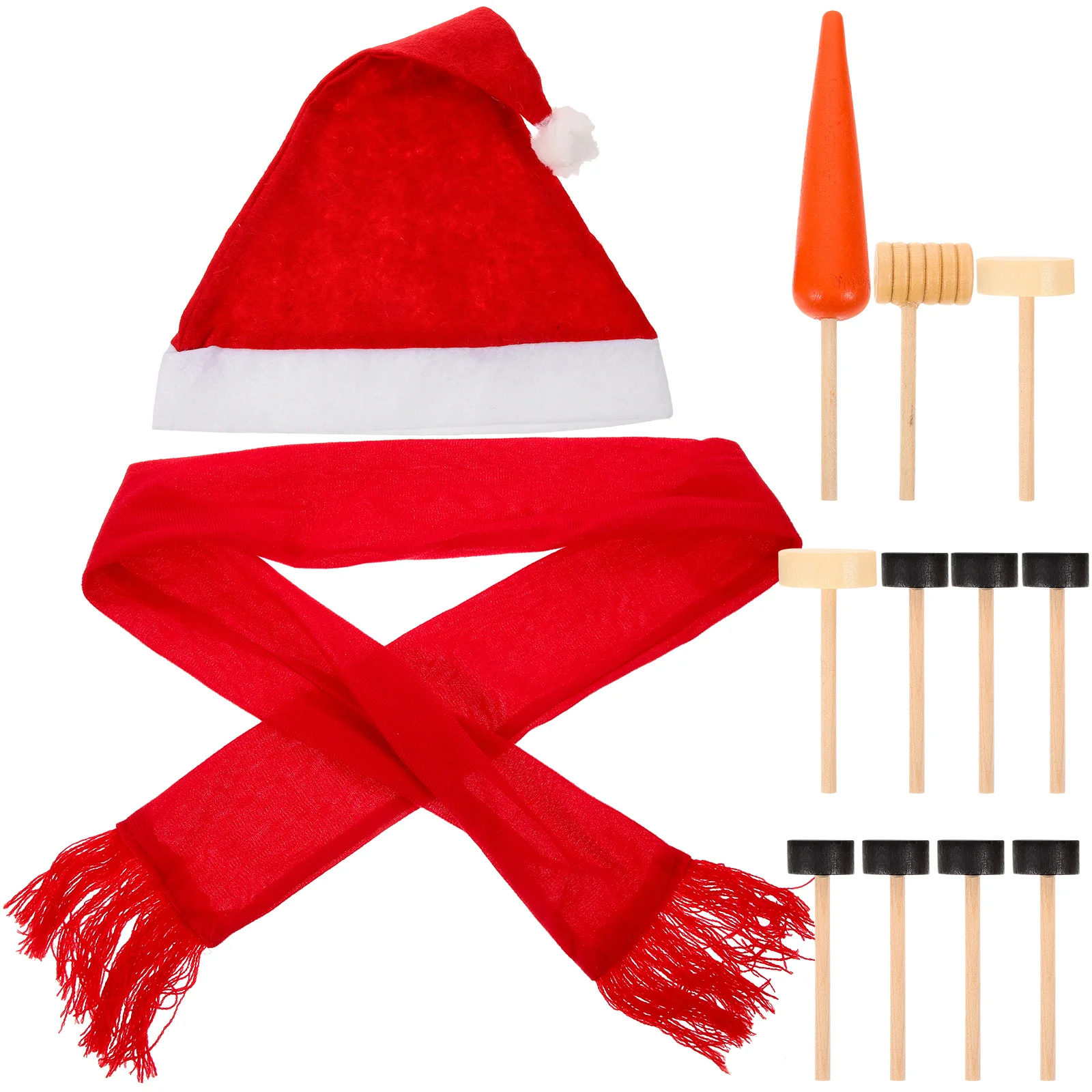 

1 Set Diy Christmas Snowman Costume Props Decoration Kit Xmas Dressing Crafts Reusable Family Party Holiday Decor Funny Uncle