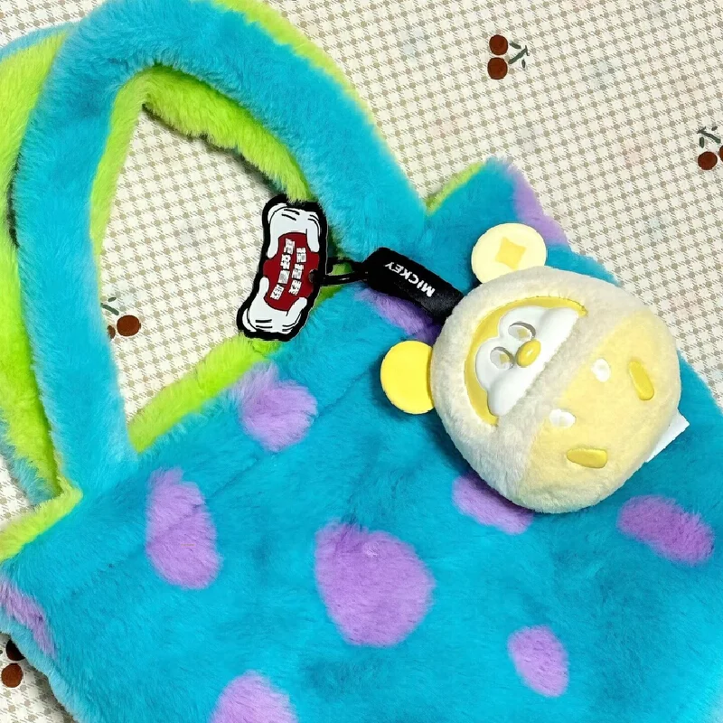 Authentic Disney Mickey Fun Collision Series Blind Box Vinyl Doll Cute Backpack Pendant Keychain Kawaii Pendant Fine Gift Toy