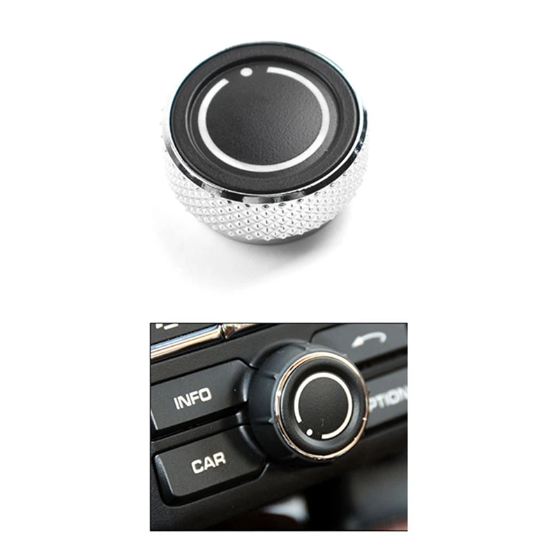 Air Conditioning Knob Console Audio Volume Radio Knob Cover Control Switch Button For Porsche Macan Panamera Cayenne Replacement