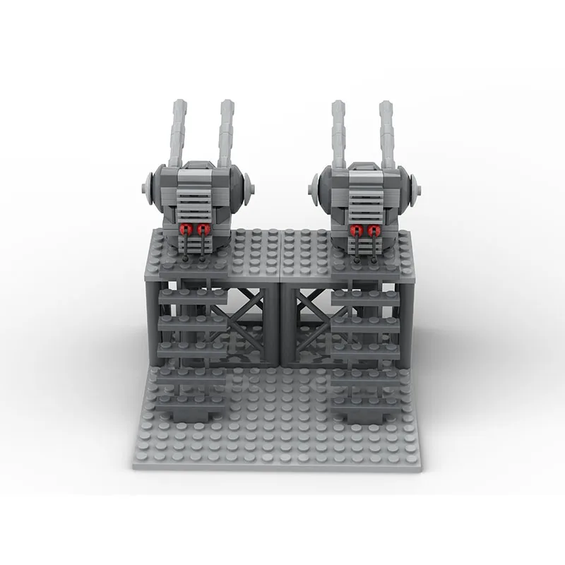 Modelo de base militar da segunda guerra mundial, torre de guarda do exército, acessórios de cena diy, bloco de construção de menino, presentes de brinquedo