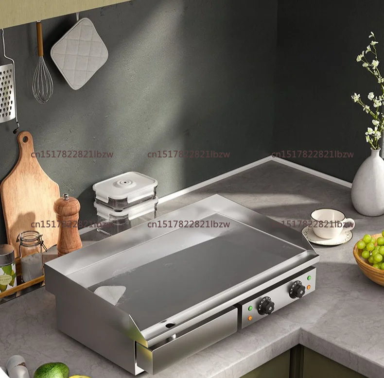 Electric Commercial Griddle Flat Grill for Pancake Fried Cold Noodles Teppanyaki Cooking Equipment