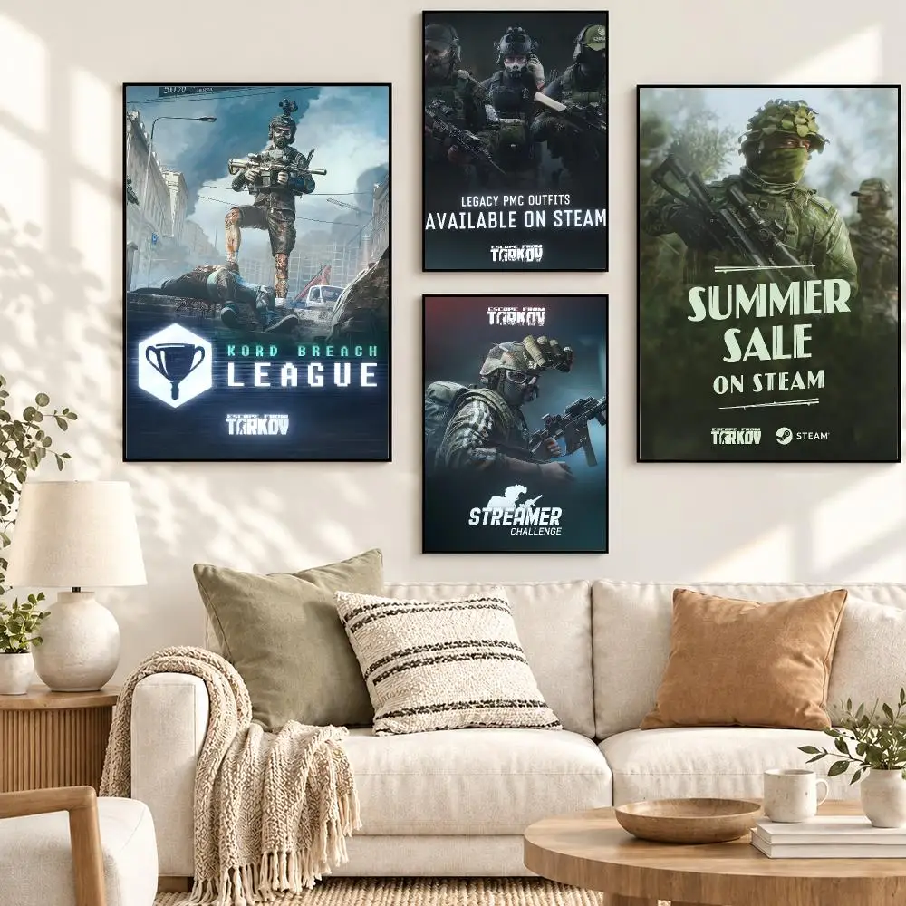 Escape from Tarkov Tactical FPS Survival Video Game Poster Decorative art prints for the home, holiday gifts, unframed