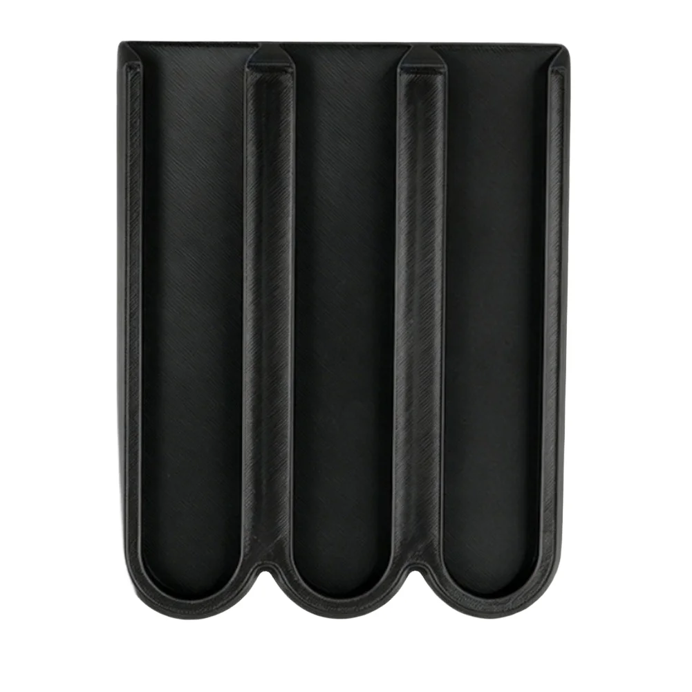 Coffee Capsule Rack with Tray Support for Easy Retrieval and Minimal Footprint 36.3cm x 9.5cm Black ABS Material