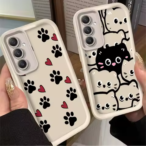 Cute Cat Claw Love Phone Case for Samsung Galaxy A54 A05 A05S A34 A24 A14 A53 A33 A23 A13 A52 A52S A32 A22 A12 A71 A51 A31 A50
