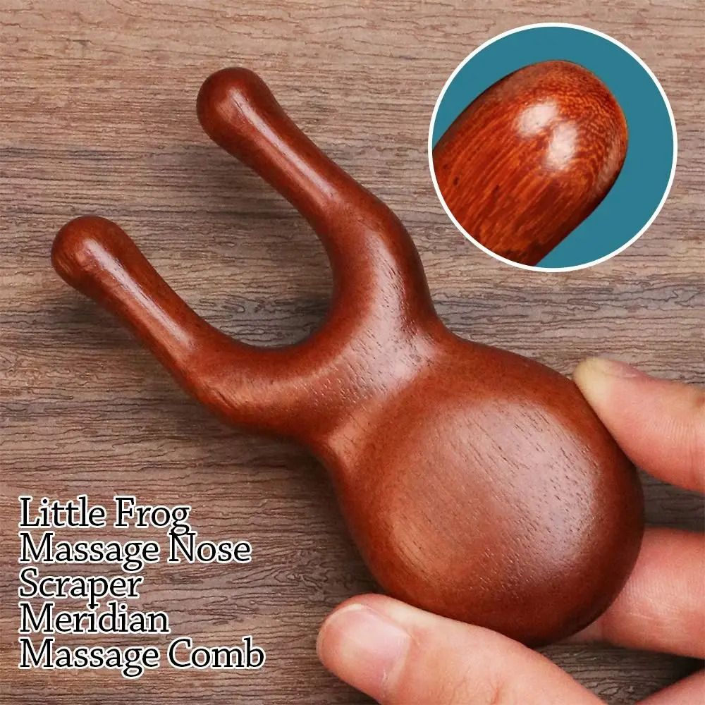 

Массажер Гуа Ша для лица, кожи головы, сандаловое дерево, широкие зубцы, меридиан тела, массажная расческа, помогает кровообращение, антистатический