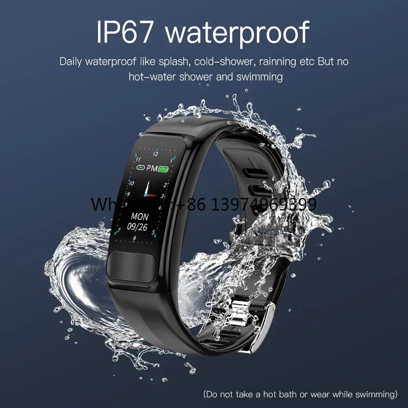 Wristband Watch Tracker  Pressure  Bracelet Band Style Smart Watch for Couples With Sdk and Api factory