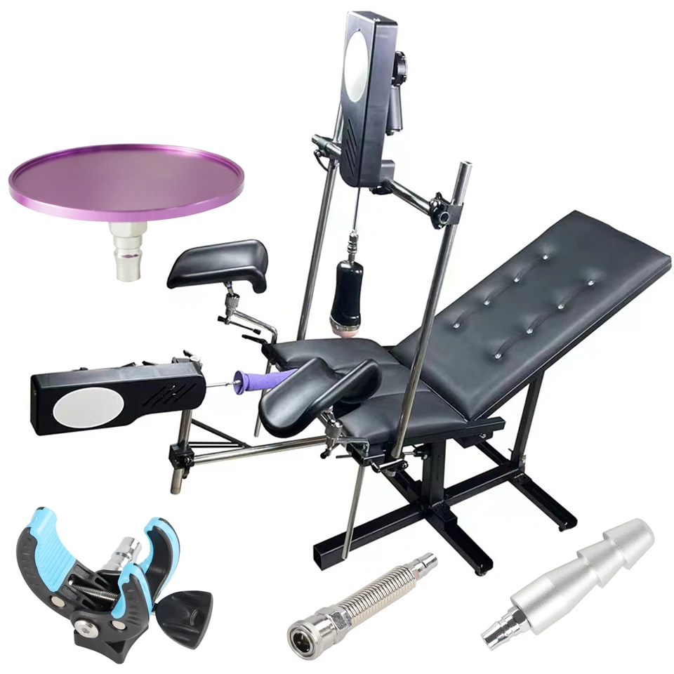 FREDORCH SM female gun machine chair  with  sex machine,,Adult Couples happy party adjustment sex chair for wome