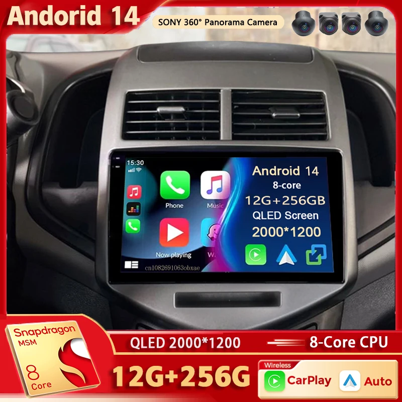 

Android 14 For Chevrolet Aveo 2 2011-2015 2K QLED Android Car Radio Multimedia Video Player BT AI Voice CarPlay Head Unit Stereo