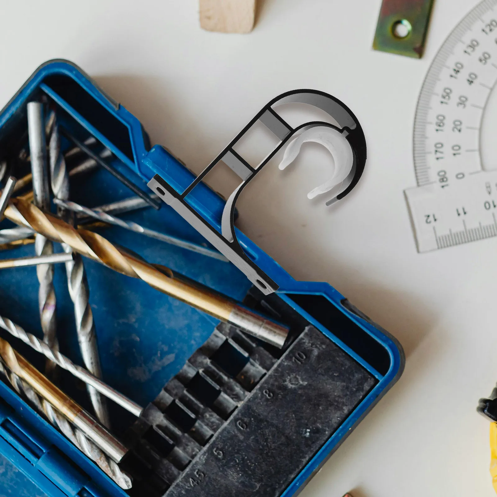 

4Pcs Stainless Steel Ceiling Mount Curtain Rod Holder Brackets Heavy Duty Strong Support for Home Office Window Curtain Rod