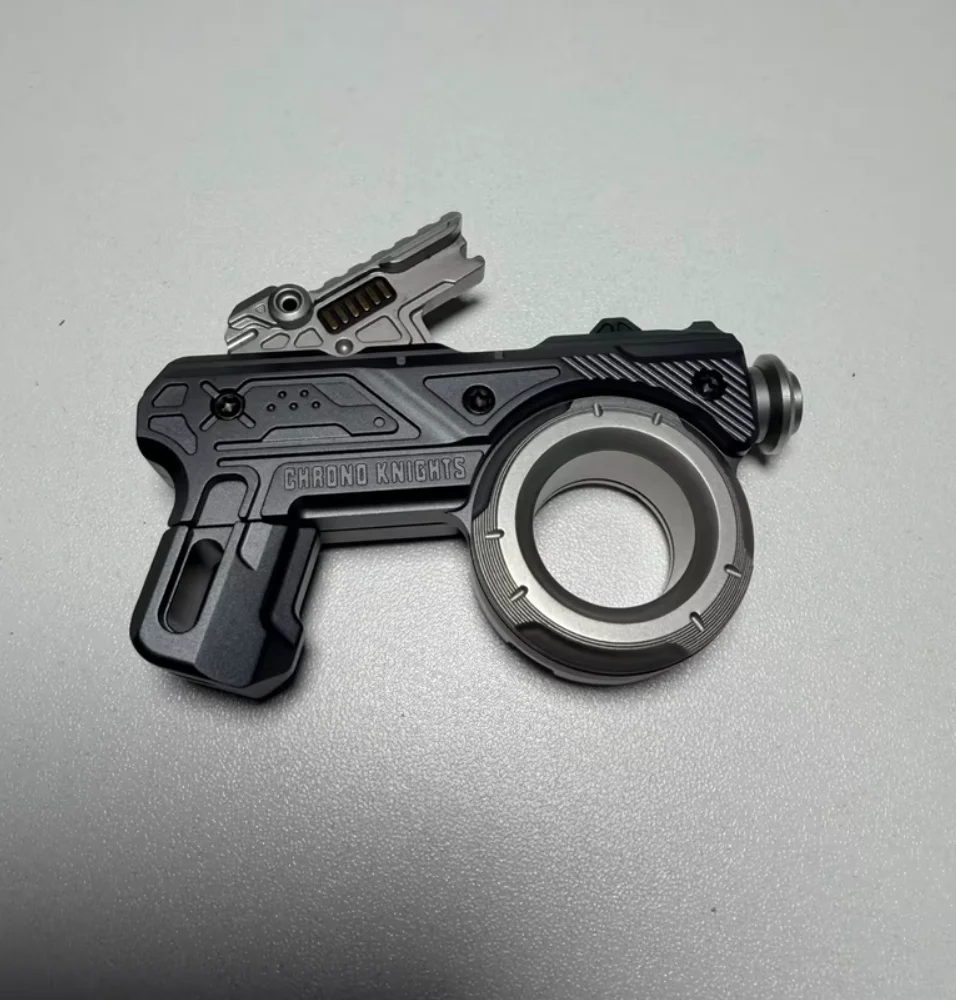 Used EDC 01EDC Time Knight Titanium Steel Edition Fingertip gyroscope Decompression toys