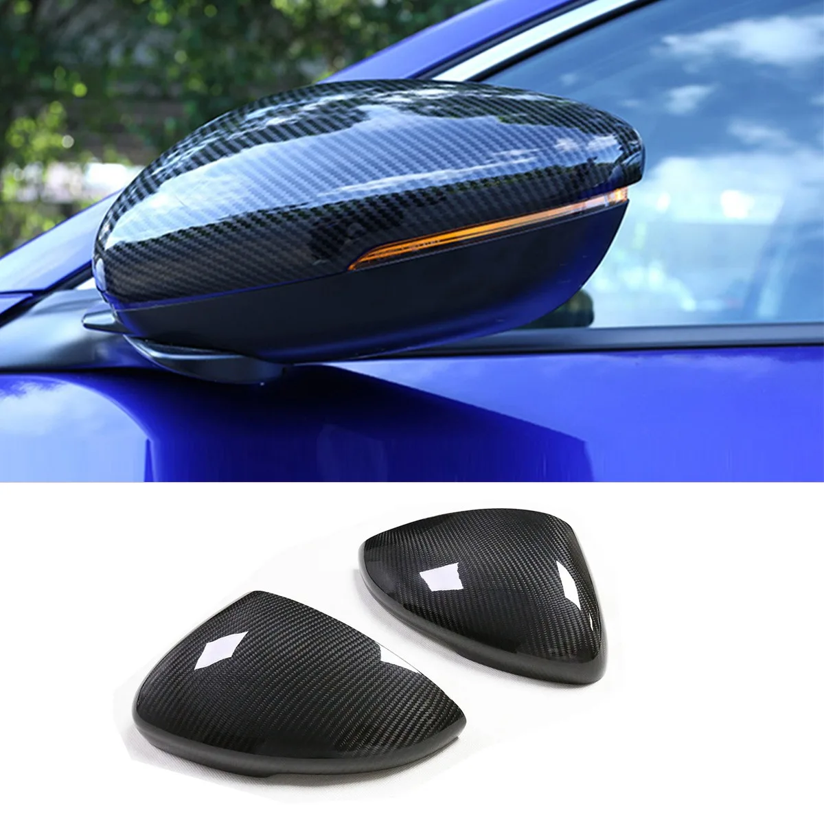 

Suitable for Honda Accord18-21 10th Generation Accord Dry Carbon Fiber Adhesive Rearview Mirror Housing