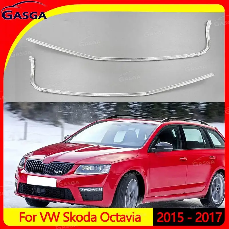 

For VW Skoda Octavia 2015-2017 New Acrylic LED Lamp Tube Light Guide Strip Daytime Running Light DRL Guides Headlight DRL Tube