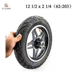 12 1/2 x 2 1/4 tire disc brake front wheel hub with peacock flower tire suitable for electric scooter folding electric bicycle