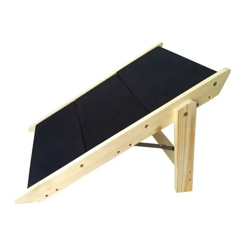 Wooden Dog Ramp Stairs for Small Medium Large Pets Indoor Outdoor Foldable Pet Steps Ladder for Couch Bed Car