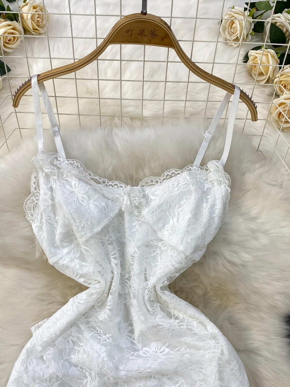 Pure Desire Sexy White Lace Splice Strapl Dr Women Summer Waist Cinch Slim Fit Long Skirt High Waist Asymmetrical Hem