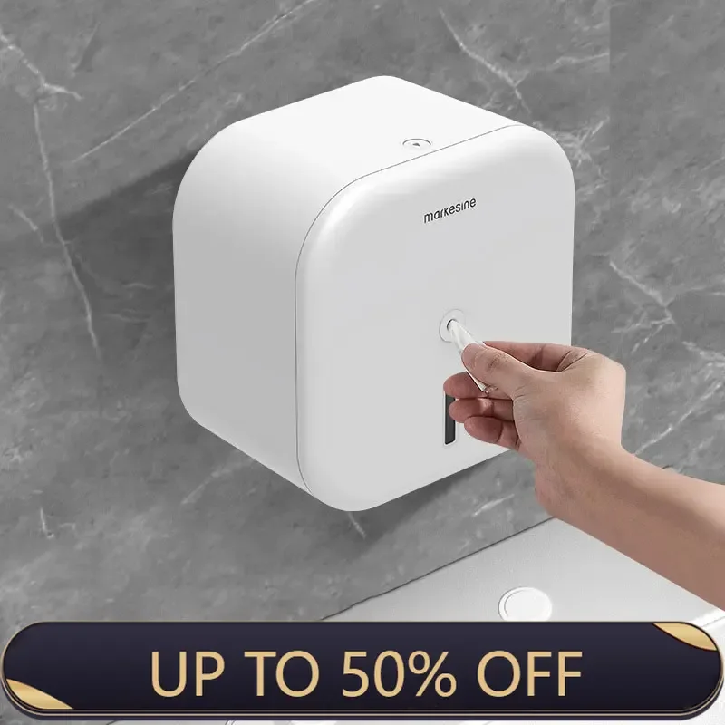 Large Capacity Non Perforated Center Drawn Large Roll Paper Box Large Plate Tissue Box Bathroom Accessories Toilet Roll Holder