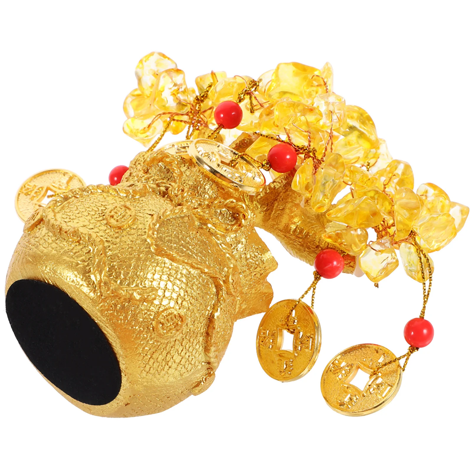 

Money Tree Statue Citrine Crystal Desktop Cabinet Decor Resin Lucky Wealth Bonsai Tree Table Centerpiece Ornamental Prosperity