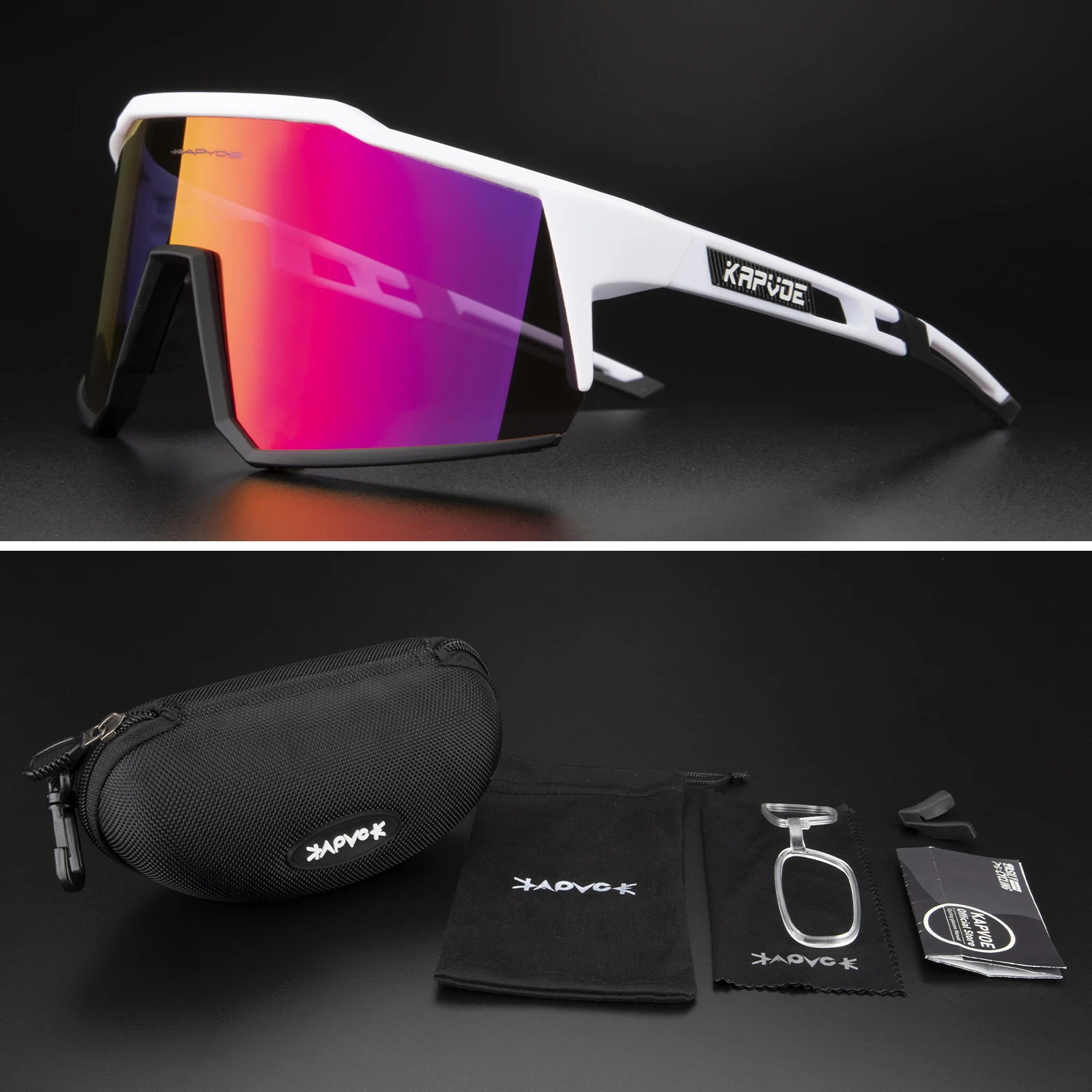 Kapvoe Sport Sunglasses Black 10