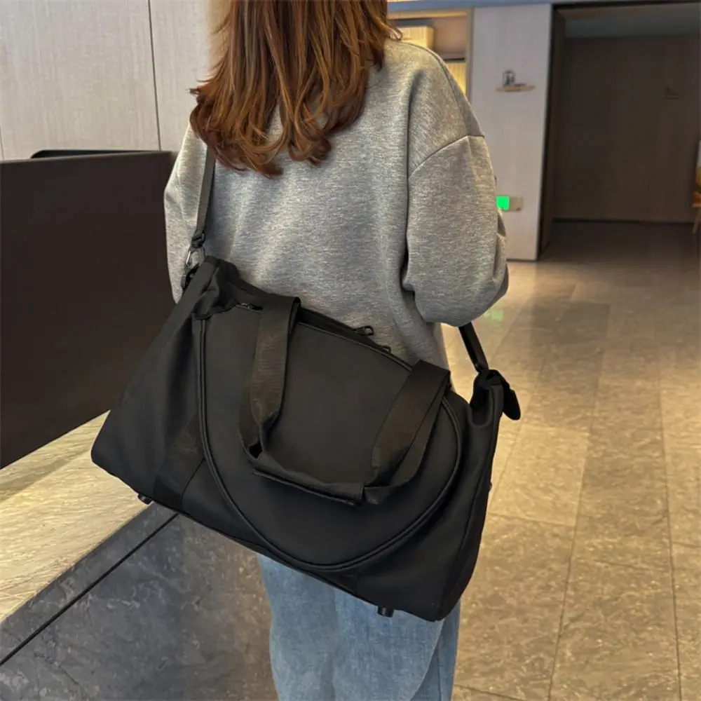 

Large Capacity Tennis Racket Bag with Handle Adjustable Tennis Shoulder Bag Pure Color Beauty Sports Fitness Bag Women Men