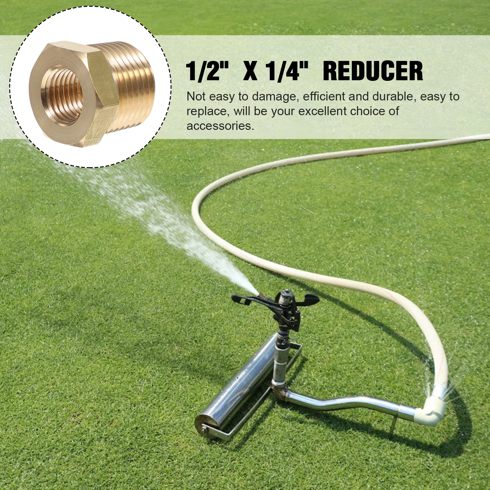 

304 Female Reducer Adapter 1/2" Hose Fitting X 1/4" Reducer 1/2 To 1/4 Garden Hose Connectors Quick Connect Bushing