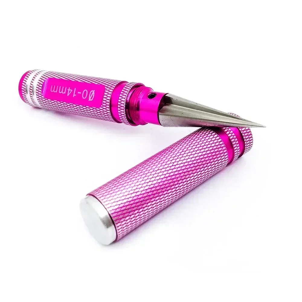 Perforadora DIY para camiones de 0-14mm, herramienta de modelo, escariador de Metal, carcasa de cuerpo, avión portátil para coche RC, abridor de agujeros, taladro en expansión