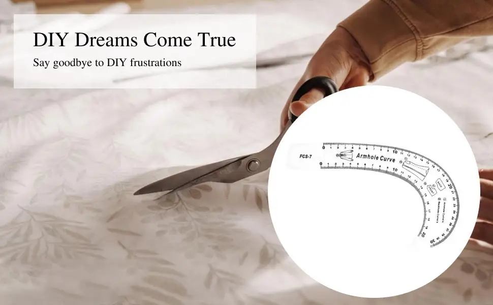 Sewing Curve Ruler for Drafting Acrylic Metric Pattern Ruler Template Sewing Tools for Tailors and Clothing Design