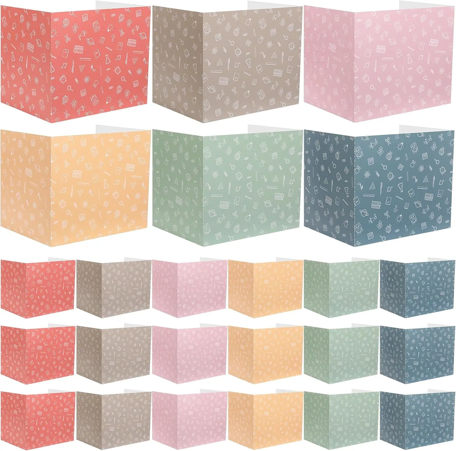 

24 Pcs Classroom Privacy Dividers, 12 Colors Study Panels for Students & Teachers, Morandi Style