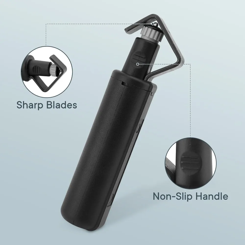 Adjustable Spring Loaded Cable Stripper Tool Precise Cutting Fast Removal Cable Jacket Slitter Wire Stripping Tool