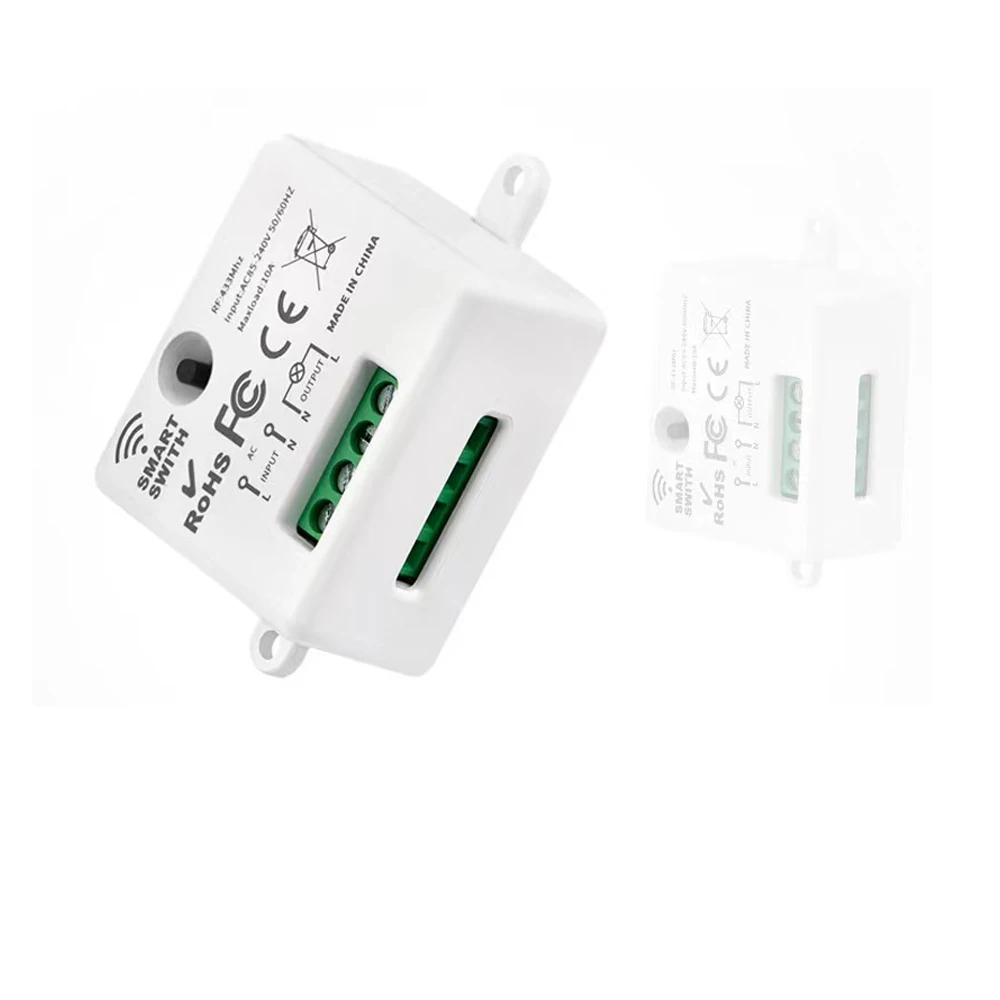 Wifi + RF มินิสมาร์ทสวิทช์ TUYA โทรศัพท์มือถือรีโมทคอนโทรลไร้สายสวิทช์ 1CH รีเลย์ Alexa Home Automation เปิด/ปิด
