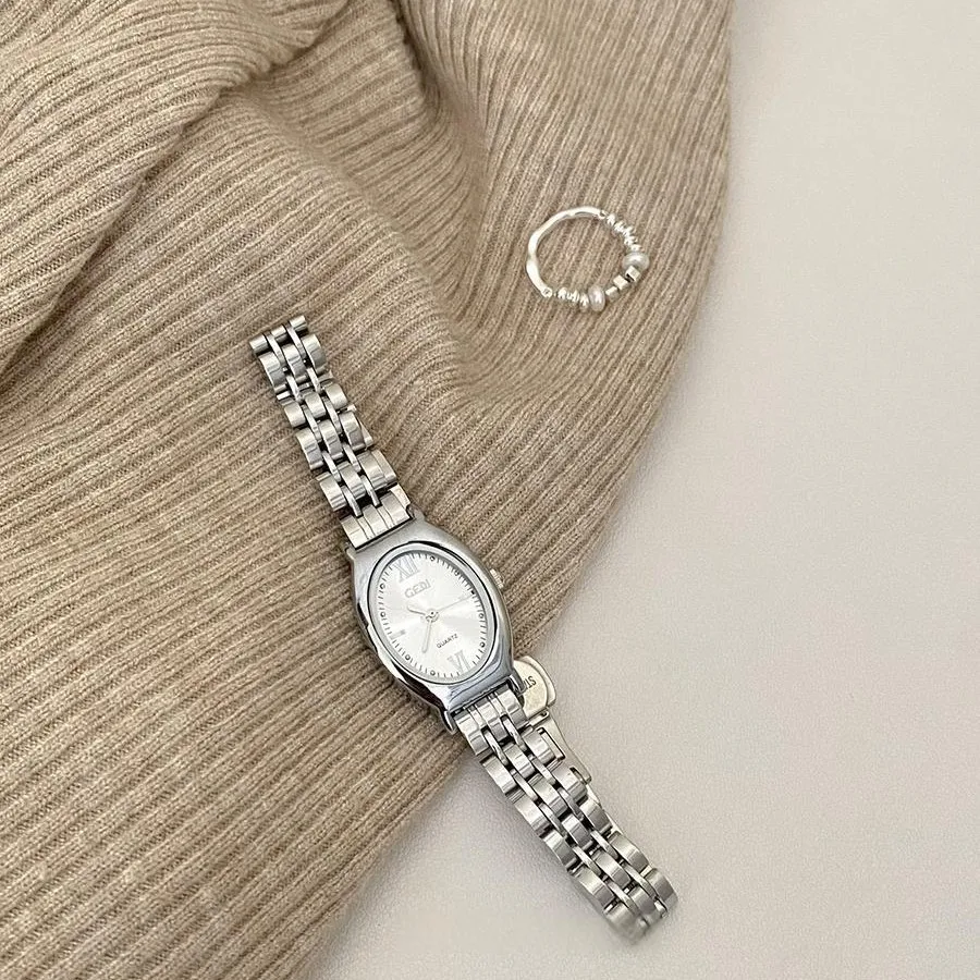 ElegantWomen'SWristwatchArtistic And RetroBraceletStyleSmall AndExquisiteQuartzWatchWithATouchOfLuxuryA Perfect Gift For Ladies.