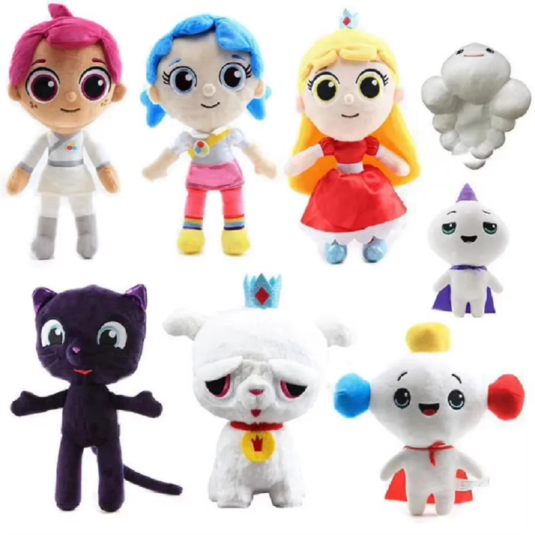 Hot 30cm Anime True and The Rainbow Kingdom Bartleby Cat Plush Toy True Rainbow King Zee Grizelda Frookie Stuffed Doll Kid Gift
