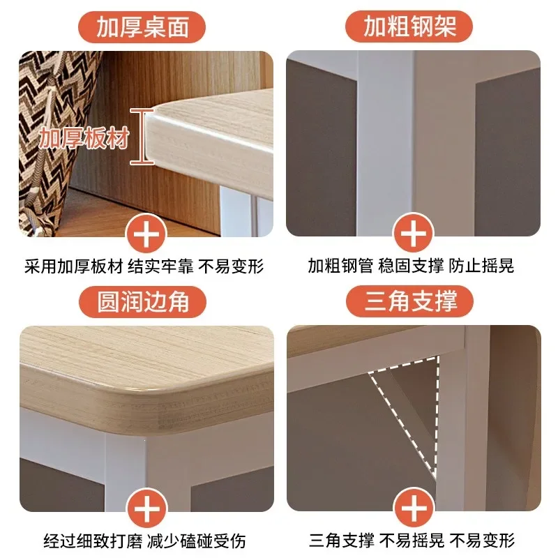 Integrated Desk Bookshelf Computer Table Work Desktop Storage Shelf Bedroom Home Student Writing Study