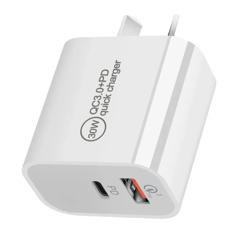 

30W Australian PD Charger 30W Gallium Nitride PD Charger 30W Mini PD + QC3.0 British Adapter for Devices