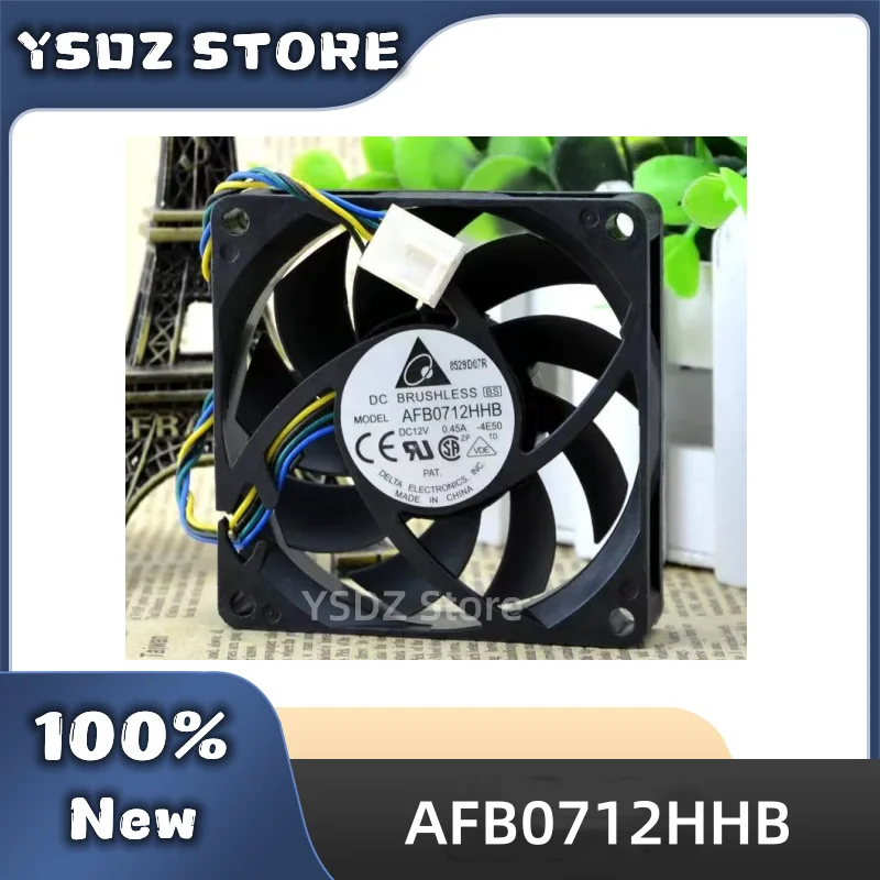 AFB0712HHB 2/3/4-wire DC12V 0.45A 70*70*15MM For Delta New Original Cooling fan Fast Shipping