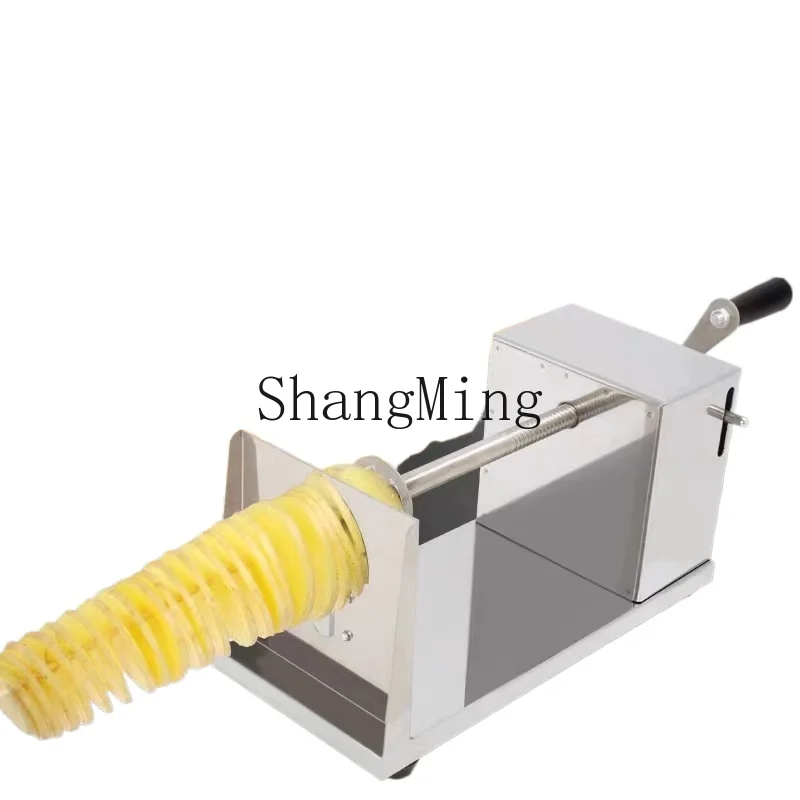 

ZYH Manual Cyclone Potato Tower Machine Commercial Stretching Potato Stainless Steel Hand Slicer