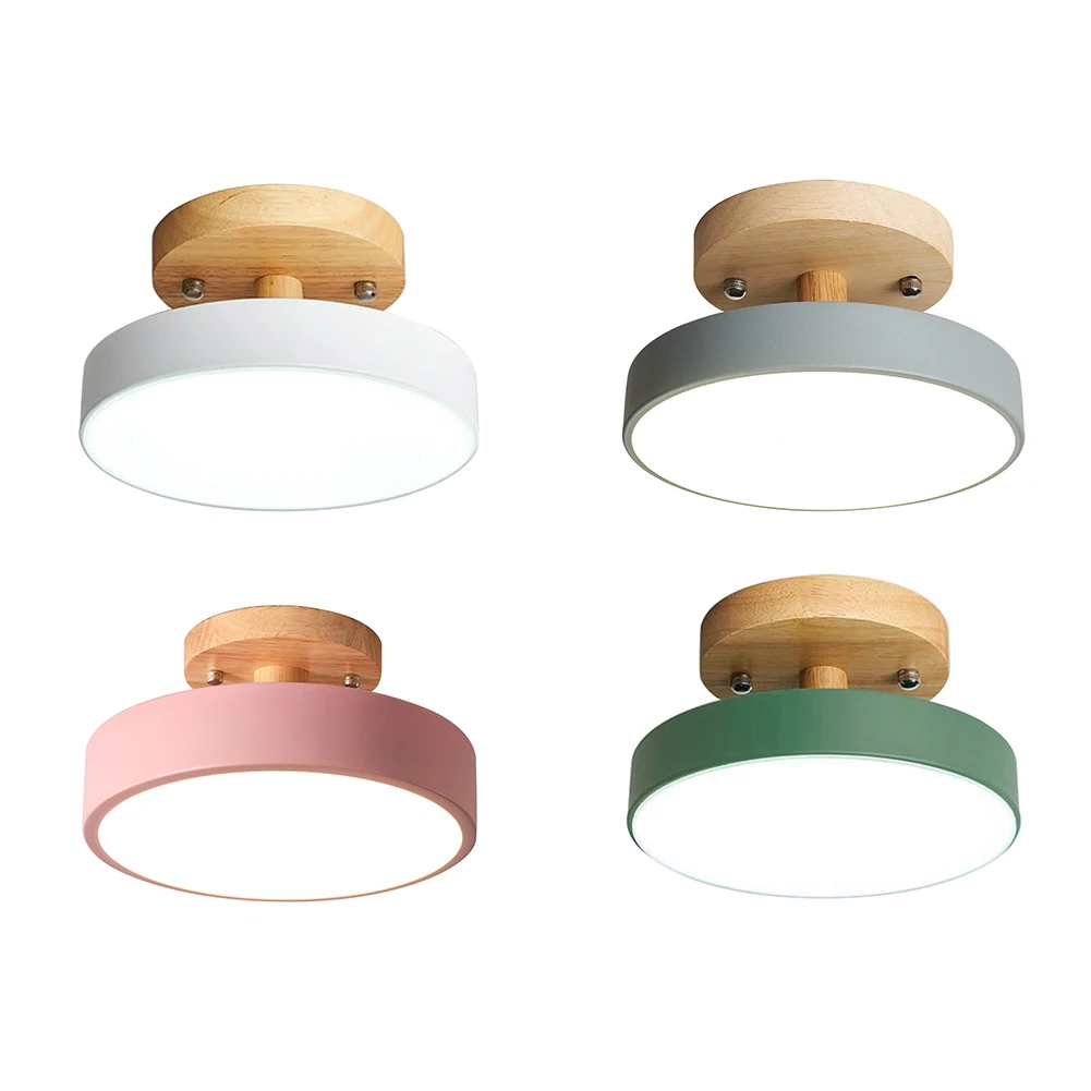 

LED Entry Lights Energy Saving Flush Mount Ceiling Light Brightness Protect Eyes Easy Installation for Bedroom Bathroom