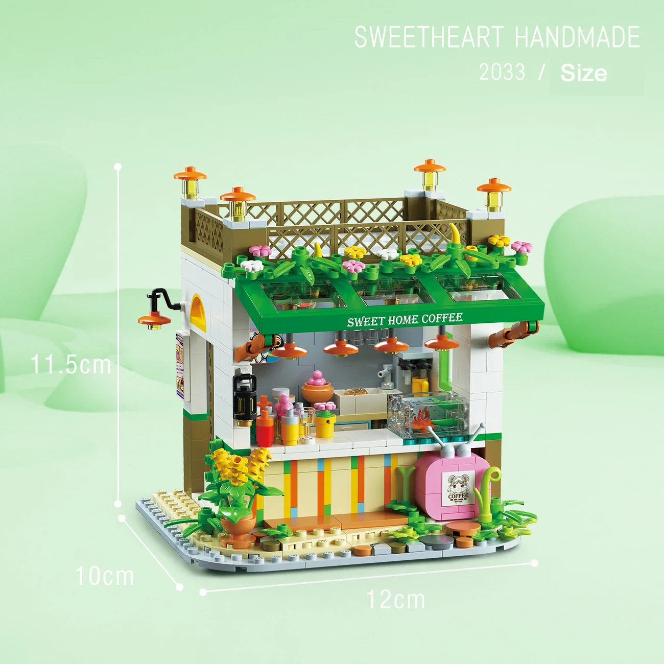 Meisjes Kasteel DIY Assembleren Games Bouwstenen Prinses Winkelen Tuin Pretpark Street View Speelmodel Kerstcadeaus