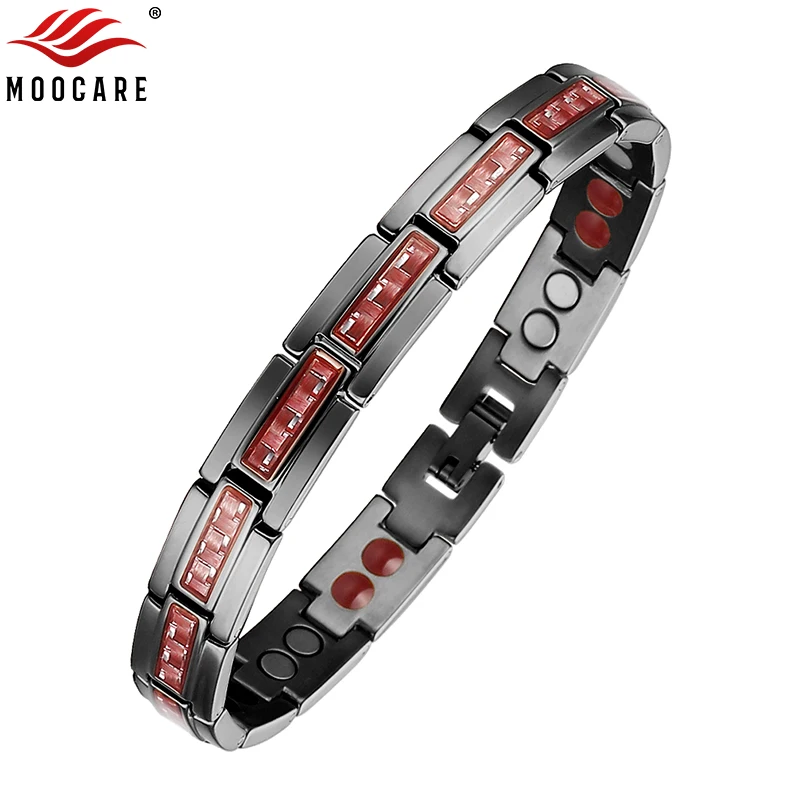 

Moocare Titanium Hologram Bracelet Inlaid Magnet or 4 in 1 (Far-Infrared Germanium/Anion) Bioenergy Wrist Chain